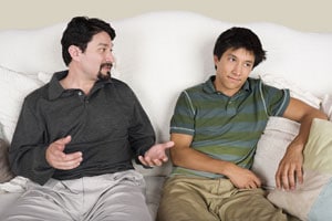 father tells son about affair