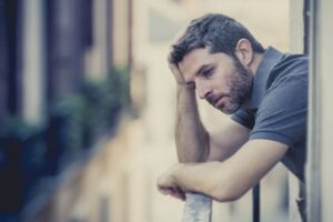 divorce checklist for men: Man contemplating things