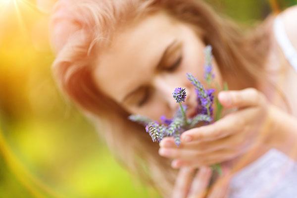 Stress-Free Practice: sniff lavender