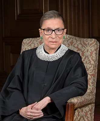 United States Supreme Court Justice Ruth Bader Ginsburg portrait