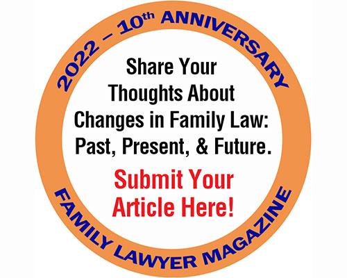 text inside gold circle: Share your thoughts about changes in family law